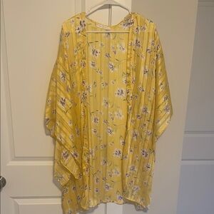 Yellow Floral Kimono